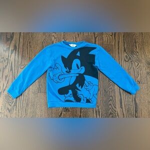 H&M boys fleece sweatshirt Blue/Sonic the Hedgehog Sz. 8-10